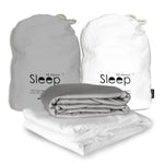 Organic Bamboo Bed Sheets Set: Duvet Cover, 2 Pillowcases & Deep Fitted Sheet: UK King Size - All About Sleep UK