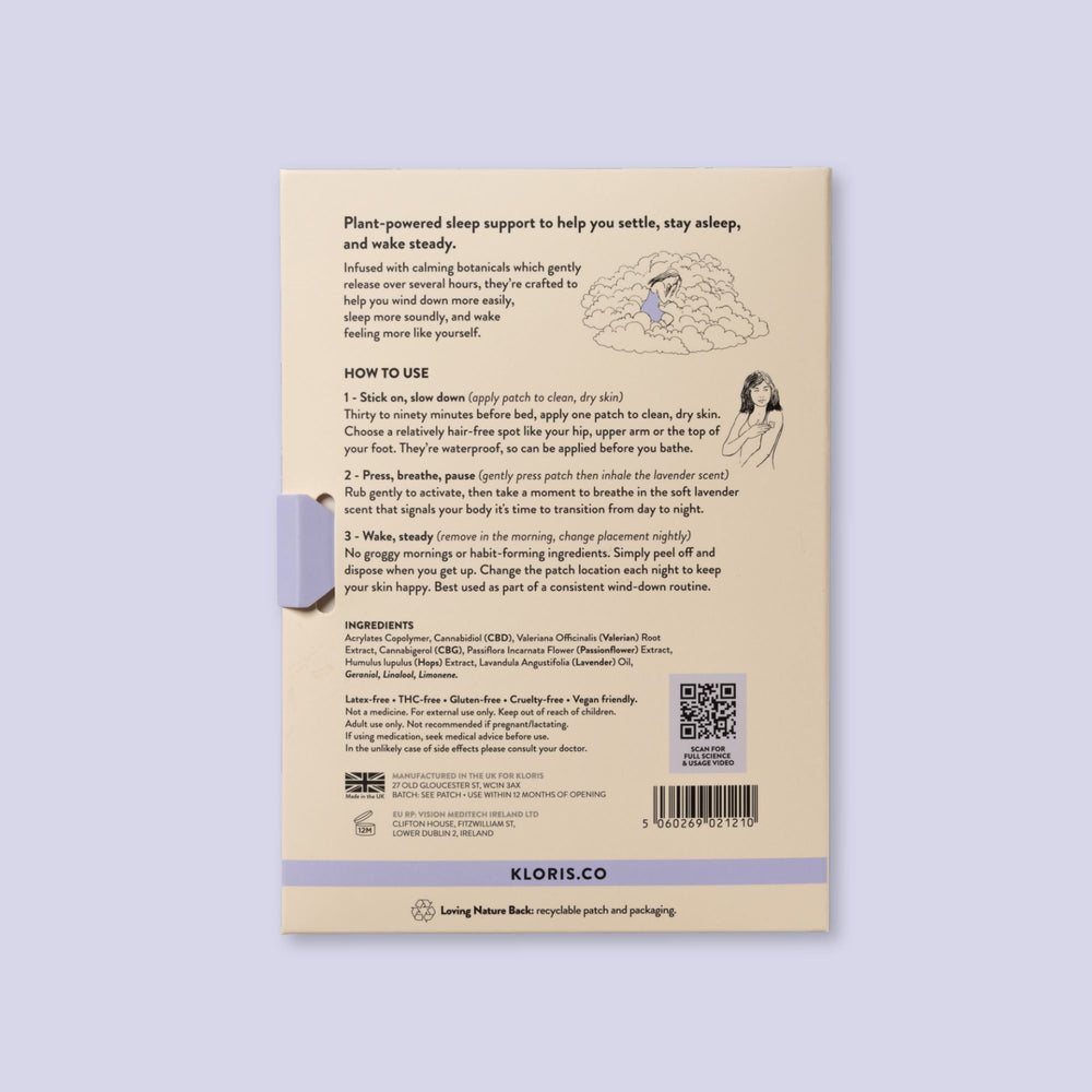 Sleep Time Patches by Kloris - The All Natural Sleep Aid