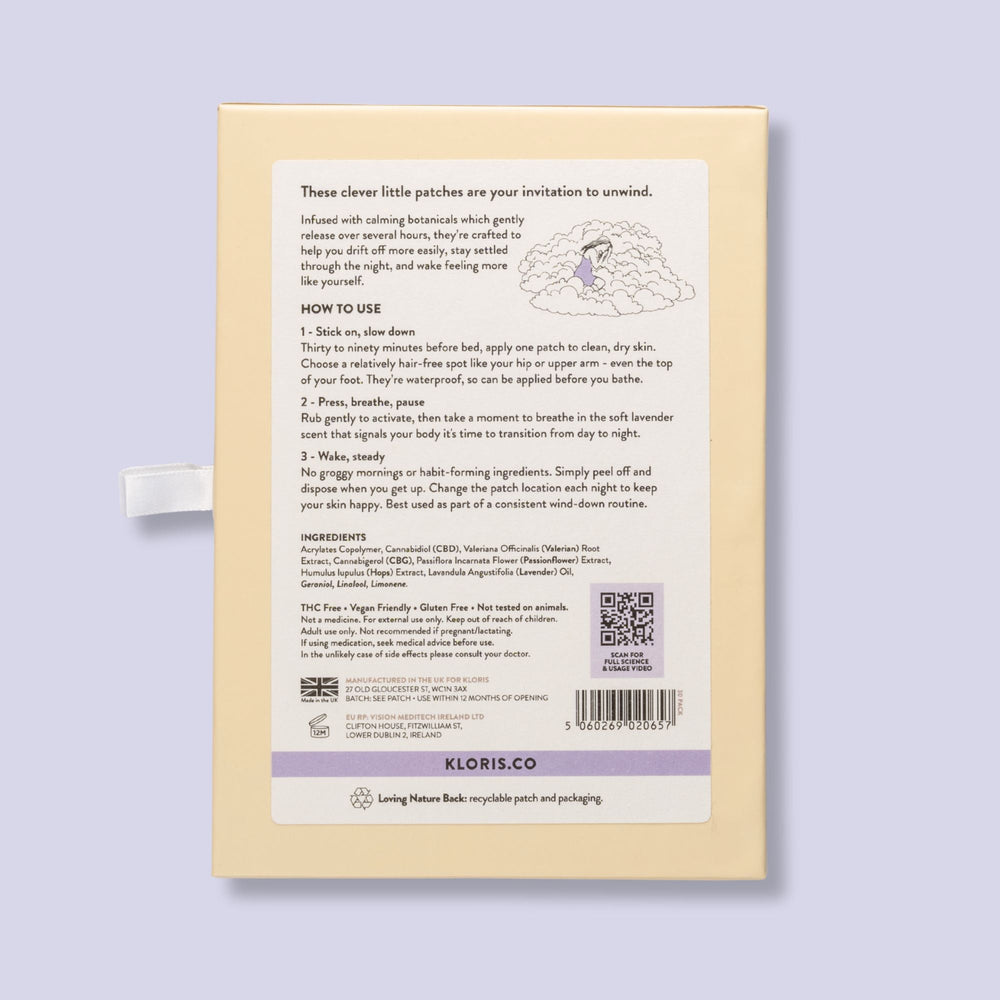 Sleep Time Patches by Kloris - The All Natural Sleep Aid