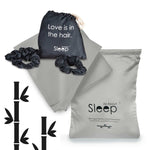 Skin and Hair Gift Box: Organic Bamboo Hair Scrunchies and Pillowcases - All About Sleep UK