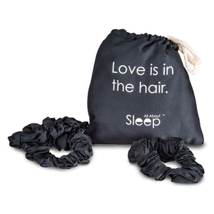 Organic Bamboo Sleep Mask & Matching Hair Scrunchie Set - All About Sleep UK