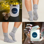 Boody Bamboo Bed Socks and Soy Sleep Candle: Cosy Night in Gift Set - All About Sleep UK